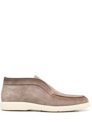 Santoni slip-on suede boots - Marrone