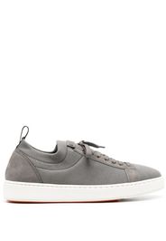 Santoni round-toe lace-up sneakers - Verde