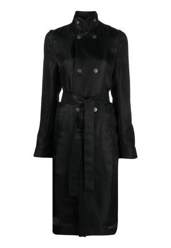 SAPIO double-breasted trench coat - Nero