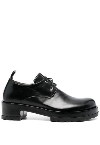 SAPIO lace-up leather derby shoes - Nero