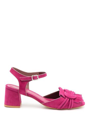 Sarah Chofakian Sandali Riviera con frange - Rosa