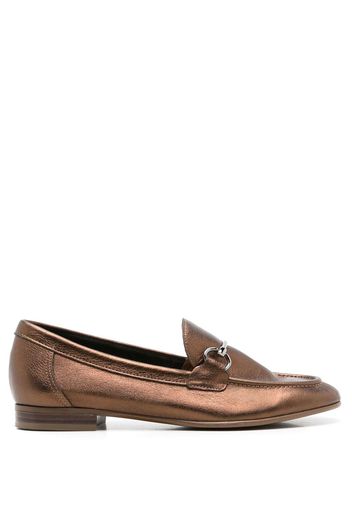 Sarah Chofakian Mocassini Siena Oxford metallizzati - Marrone