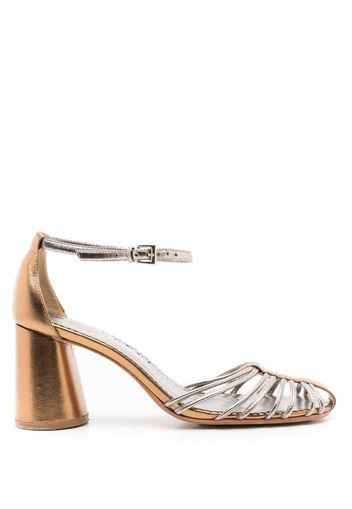 Sarah Chofakian Cyril 75mm metallic sandals - Oro