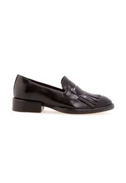 fringed loafers