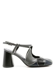 Sarah Chofakian Ethel 65mm crossover-strap pumps - Grigio