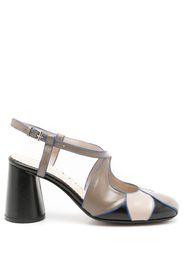 Sarah Chofakian Ethel cut-out detail leather pumps - Multicolore