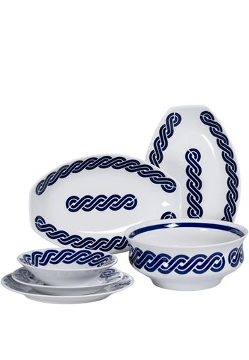 Sargadelos Set 18 pezzi Cadrelo Dinner Service - Blu