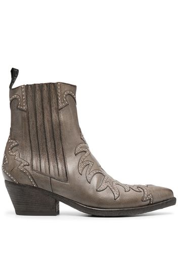 Western-style ankle boots