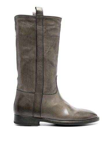 Sartore flat leather boots - Grigio