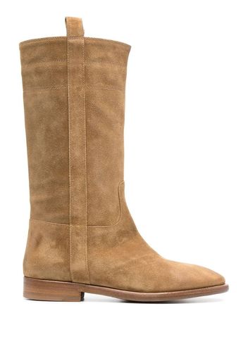 Sartore low-heel leather boots - Marrone