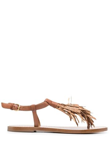 Sartore tassel-detail leather sandals - Marrone