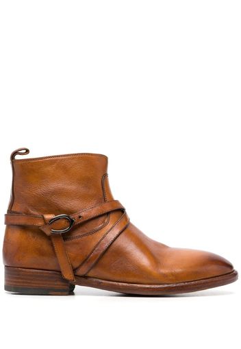 Sartore grained leather ankle boots - Marrone