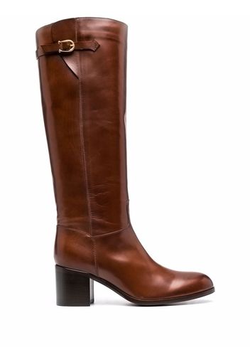 Sartore block heel knee boots - Marrone