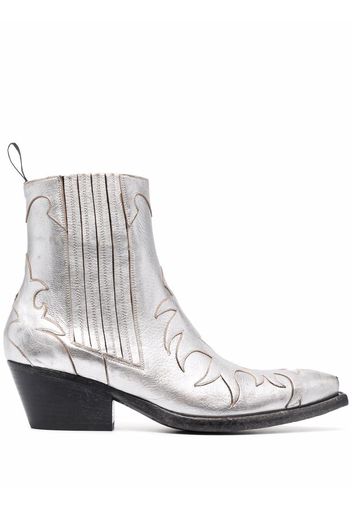 Sartore Flamme leather ankle boots - Grigio