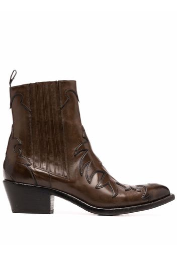 Sartore ankle cowboy boots - Marrone