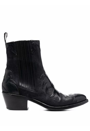 Sartore Western-style leather boots - Nero