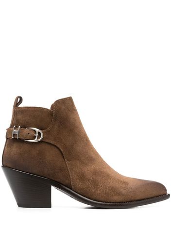 Sartore pointed-toe heeled ankle-boots - Marrone