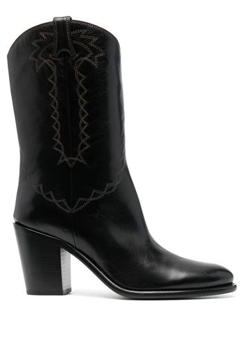 Sartore western-style 90mm block-heel boots - Nero