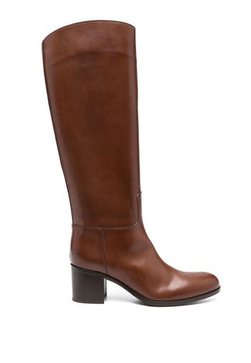 Sartore Florence knee-high leather boots - Marrone