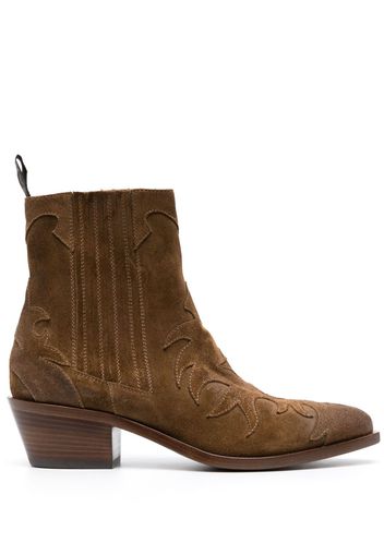 Sartore pointed-toe ankle boots - Marrone
