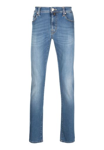 Sartoria Tramarossa Jeans slim a vita bassa - Blu