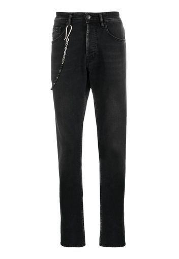 Sartoria Tramarossa Jeans slim con dettaglio a catena - Nero