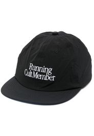 Satisfy embroidered running cap - Nero