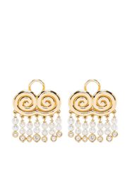 Sauer 18kt yellow gold Agni pearls and diamonds earrings - Oro