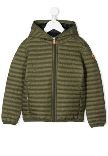 logo patch padded jacket