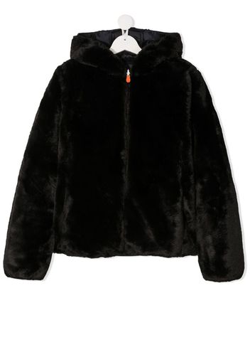 shearlinig-lined puffer coat