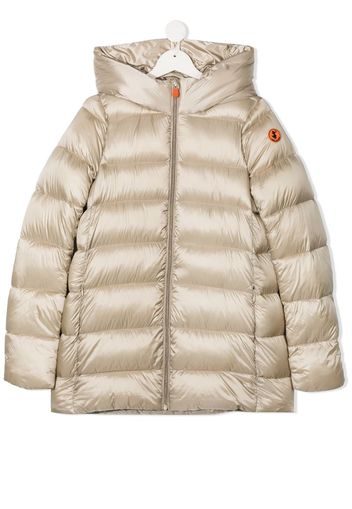 hooded puffer coat