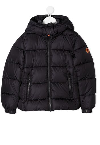 zip-front padded coat