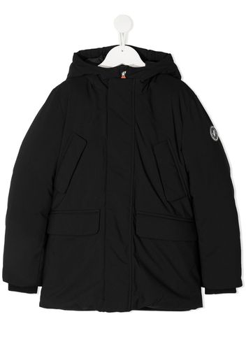 hooded down jacket