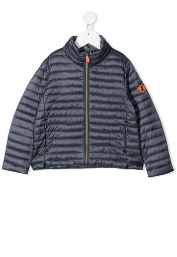 Save The Duck Kids Iris zip-up puffer jacket - Blu