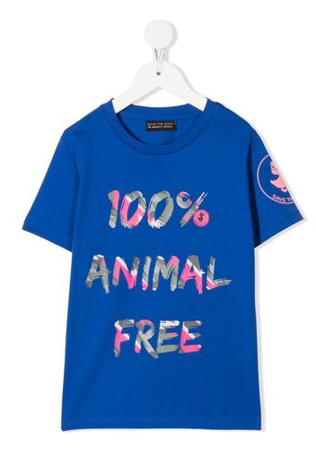 Save The Duck Kids T-shirt 100% Animal Free - Blu