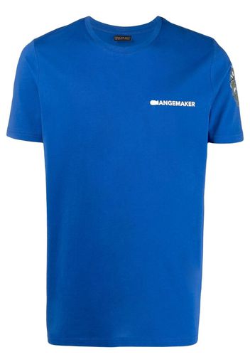 Save The Duck T-shirt Oscar con stampa - Blu