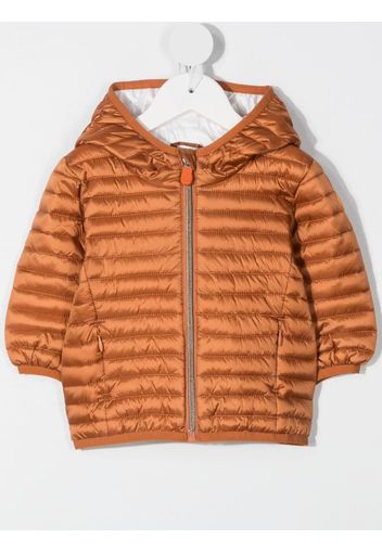 Save The Duck Kids zipped padded jacket - Arancione