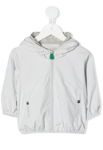 Save The Duck Kids zipped hooded jacket - Grigio