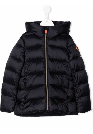 Save The Duck Kids hooded padded coat - Nero