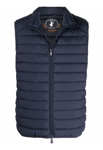 Save The Duck high-neck padded gilet - Blu