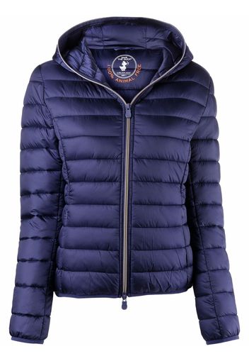 Save The Duck Iris hooded puffer jacket - Blu