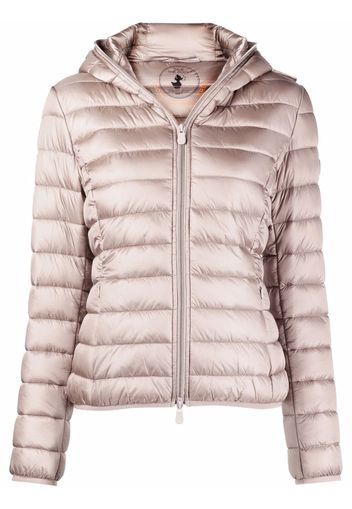 Save The Duck Iris hooded puffer jacket - Toni neutri