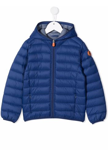 Save The Duck Kids hooded padded jacket - Blu