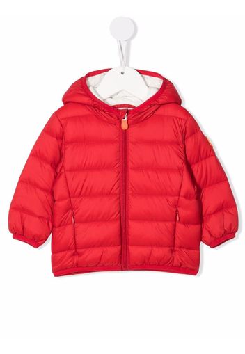 Save The Duck Kids zipped padded jacket - Rosso