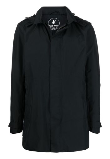 Save The Duck zip-up long-sleeve parka - Nero