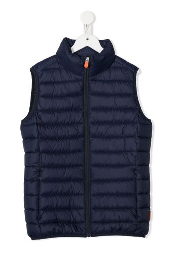 Save The Duck Kids Gilet imbottito a collo alto - Blu