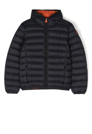 Save The Duck Kids hooded puffer jacket - Nero