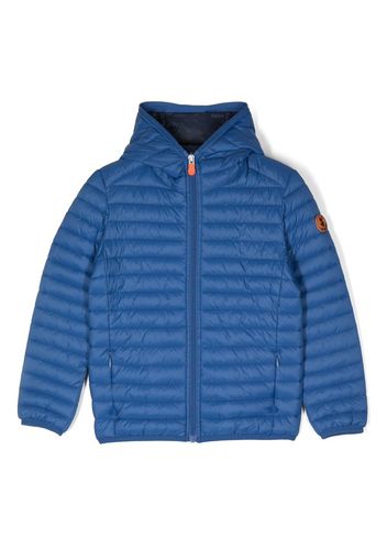 Save The Duck Kids padded hooded jacket - Blu