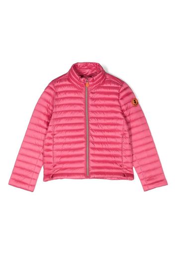 Save The Duck Kids Lola padded funnel-neck jacket - Rosa