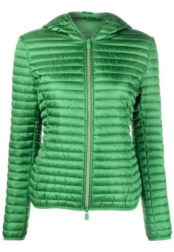 Save The Duck ribbed puffer jacket - Verde